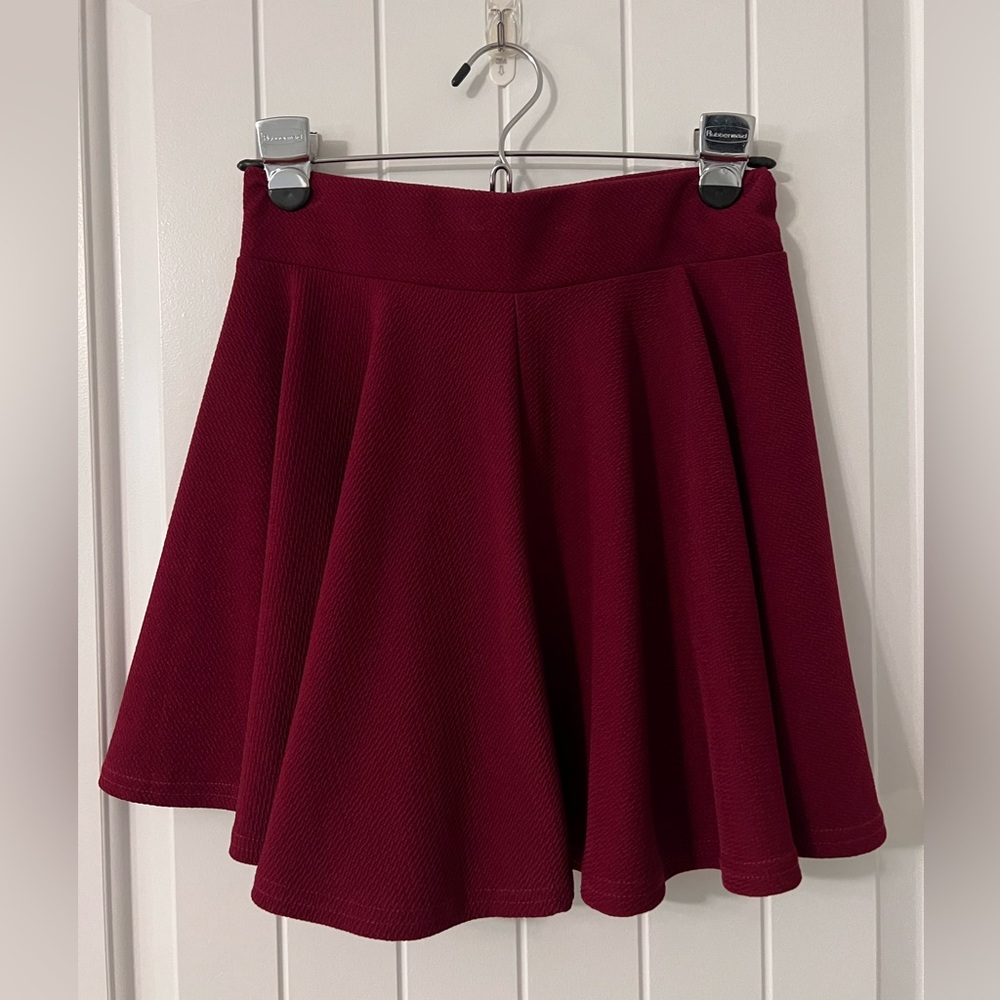 Urban CoCo Skater Skirt, Wine Red, Medium